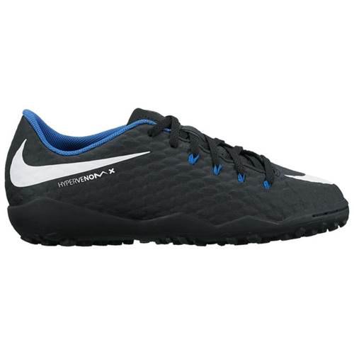 Nike Chaussures De Football Hypervenomx Phelon Iii Tf EU 38 1/2 Black,Blue