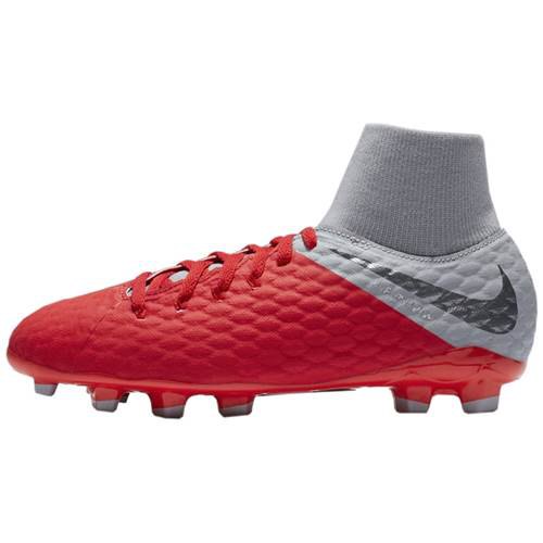 Nike Chaussures De Football Hypervenom Academy Iii Df Fg Jr EU 32 Red,Grey