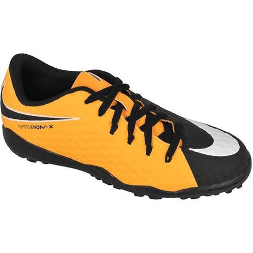 Nike Chaussures De Football Hypervenomx Phelon Iii Tf Jr EU 37 1/2 Orange,Black