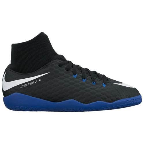 Nike Chaussures De Football Jr Hypervenomx Phelon Iii Dynamic Fit EU 37 1/2 Black,Blue