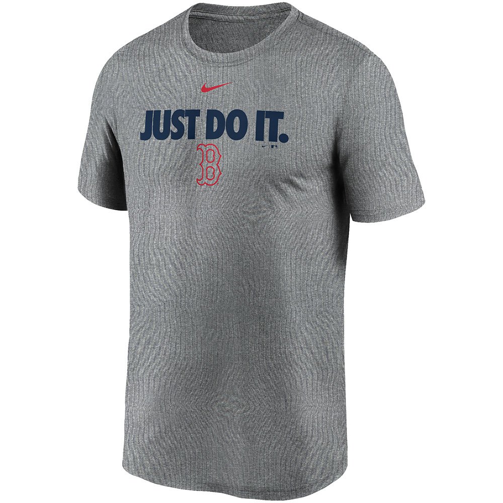 Nike T-shirt à Manches Courtes Mlb Boston Red Sox Team Just Do It Legend S Dark Grey