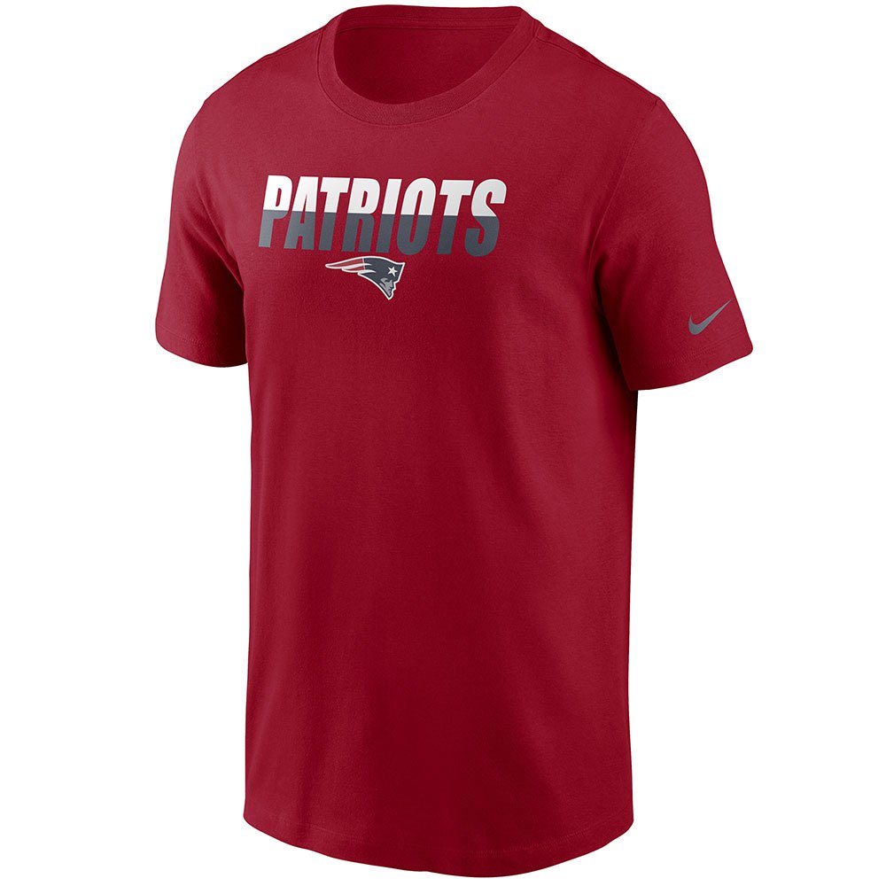Nike T-shirt à Manches Courtes Nfl New England Patriots Split Essential L Sportred