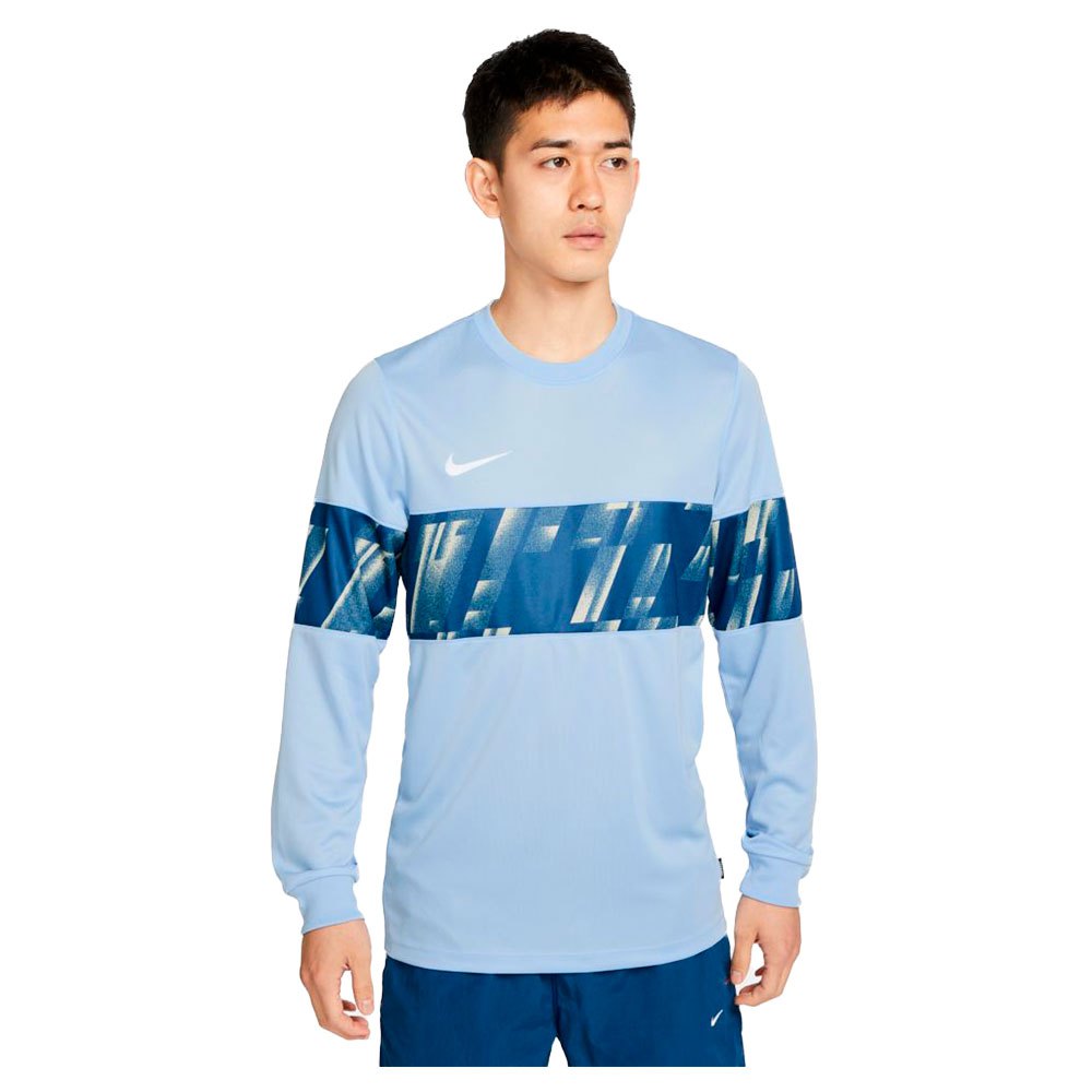 Nike Dri Fit Fc Libero Gx Long Sleeve T-shirt Bleu L Homme