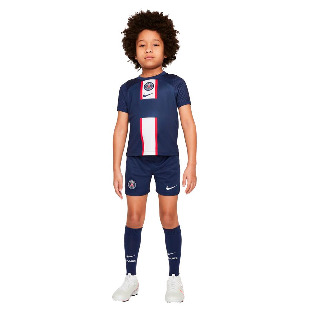 Nike Paris Saint Germain Dri Fit Home Kit 22/23 Set Junior Bleu 4-5 Years