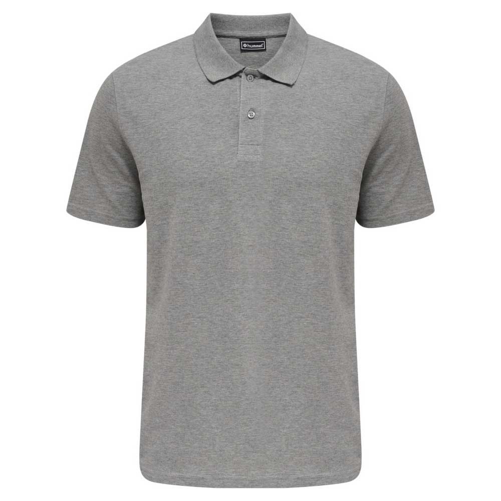 Hummel Red Stretch Short Sleeve Polo Gris M Homme