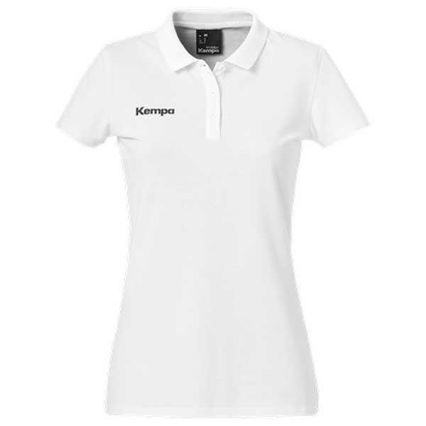 Kempa Short Sleeve Polo Blanc S Femme