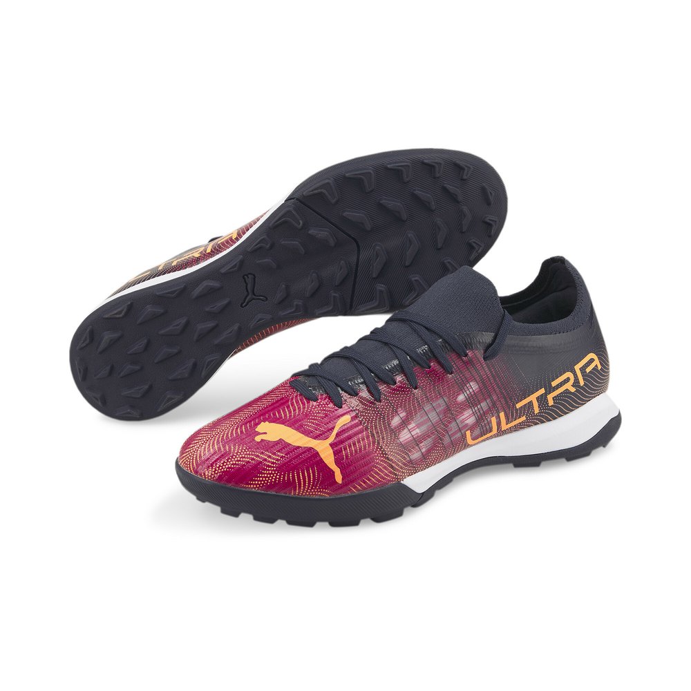 Puma Chaussures De Foot Ultra 3.4 Tt EU 45 violet/orange/noir