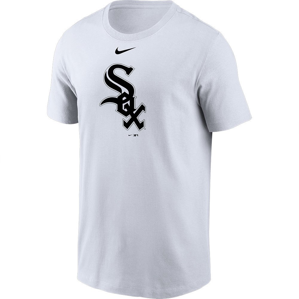 Nike Mlb Chicago White Sox Large Logo Short Sleeve T-shirt Blanc L