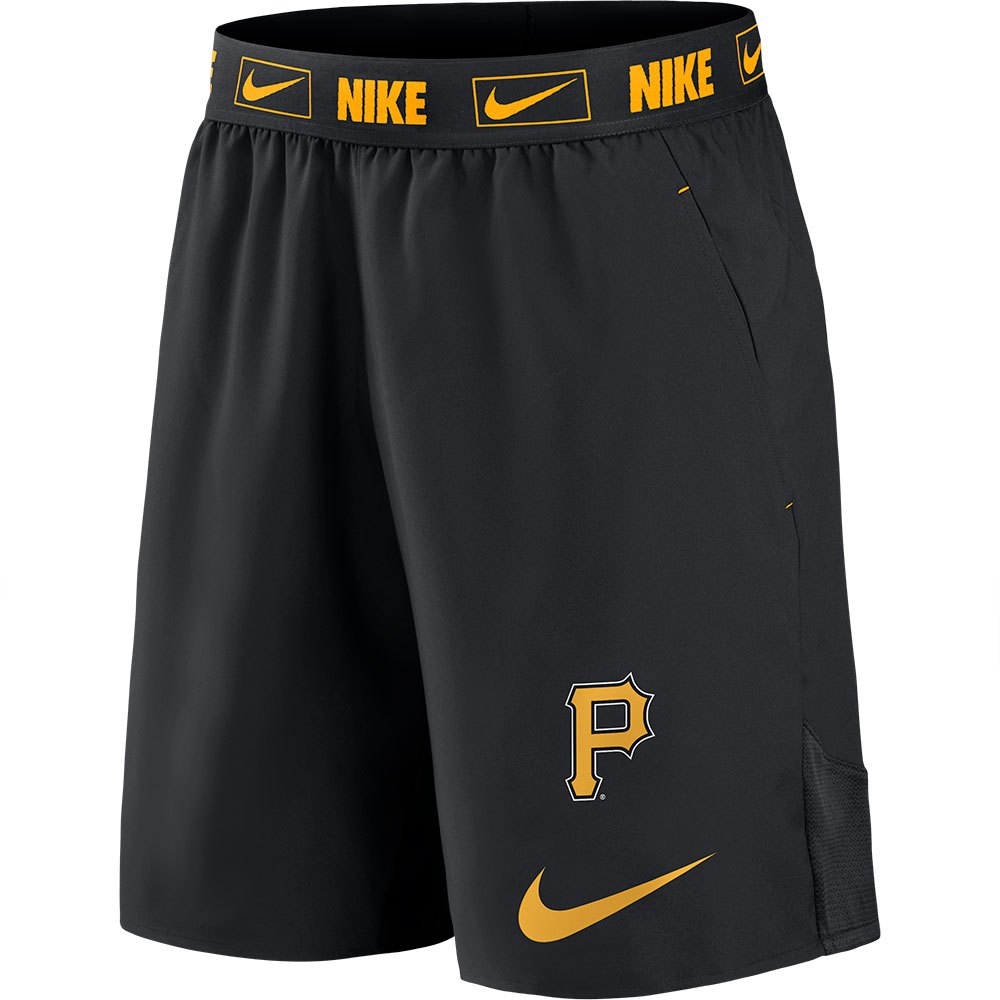 Nike Mlb Pittsburgh Pirates Primetime Logo Dri-fit Shorts Noir S