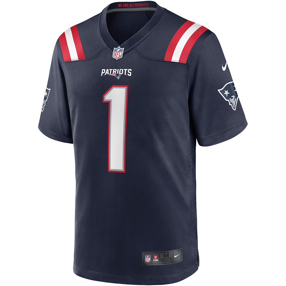 Nike Nfl New England Patriots Game Short Sleeve T-shirt Bleu S