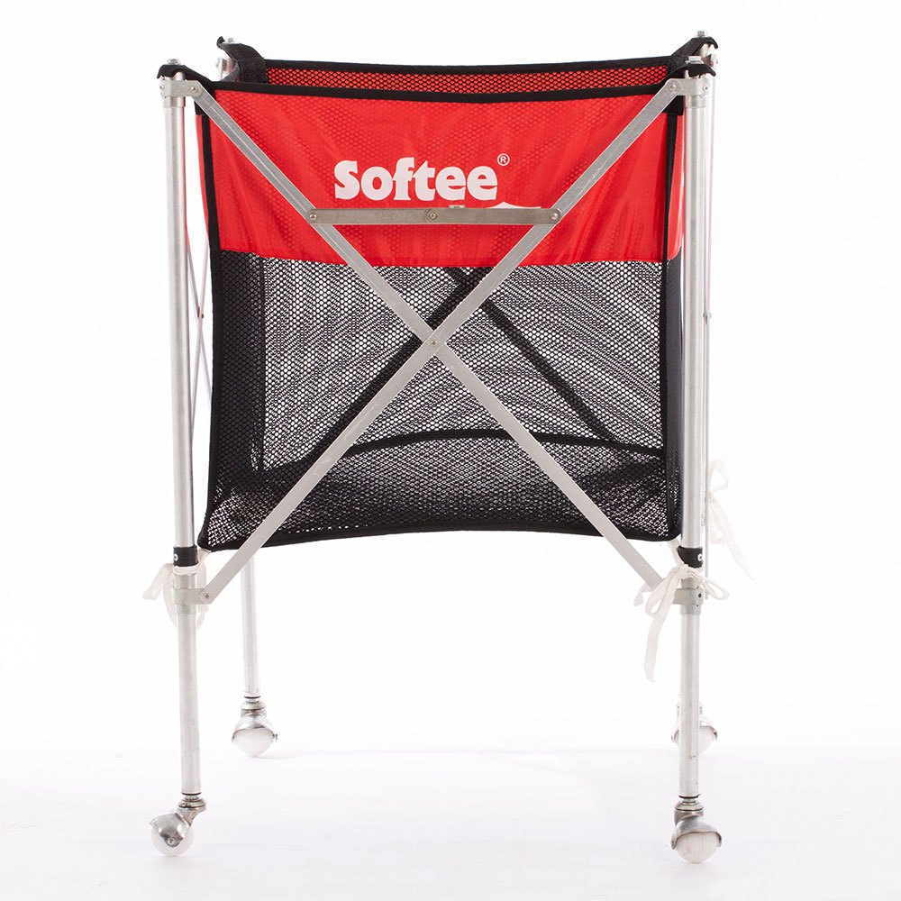 Softee Aluminium + Net Folding Ball Cart Rouge 89x58.5x58.5 cm