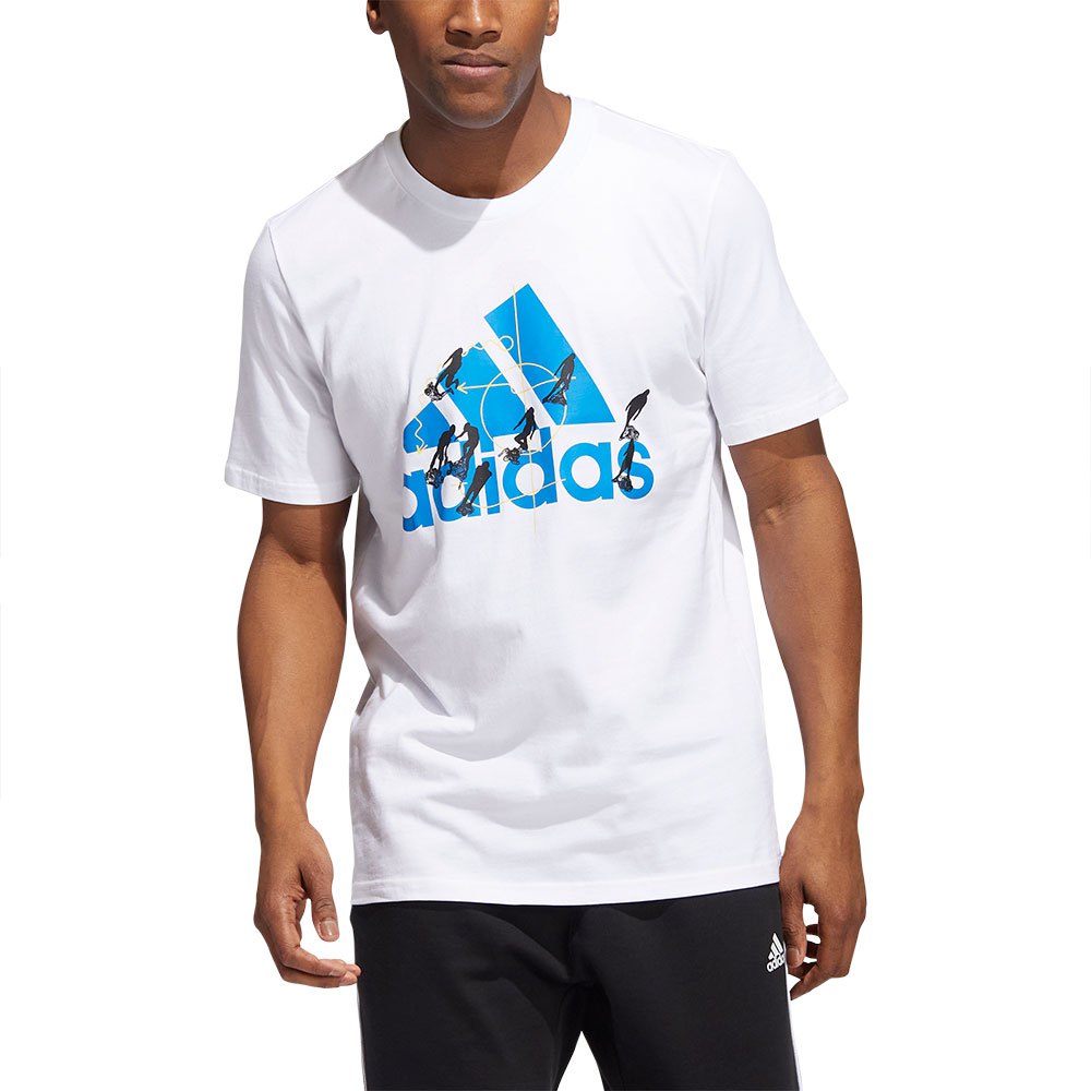 Adidas Motion Badge Of Sport Graphic Short Sleeve T-shirt Blanc M Homme