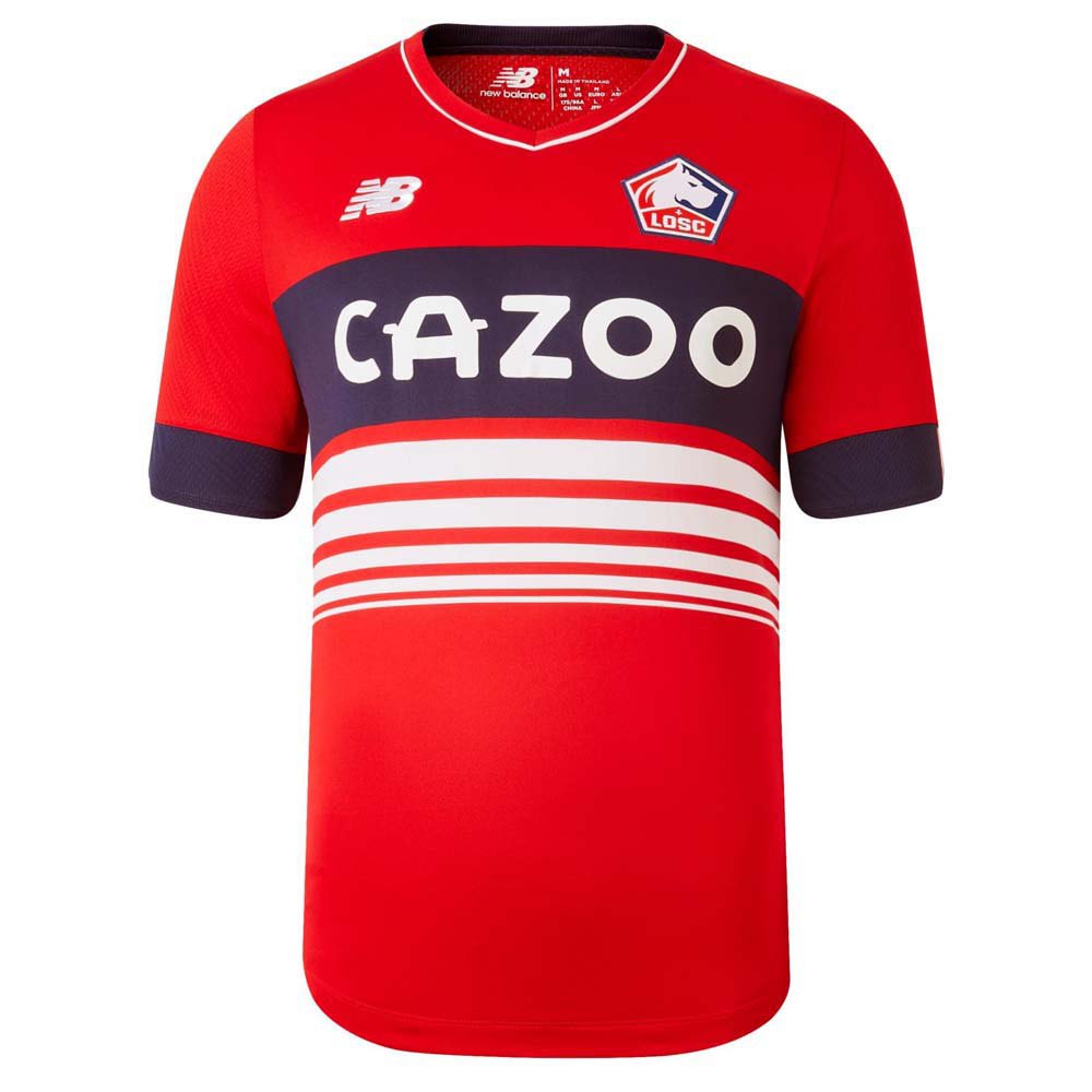 New Balance Lille Osc 22/23 Junior Short Sleeve T-shirt Home Rouge 14-16 Years