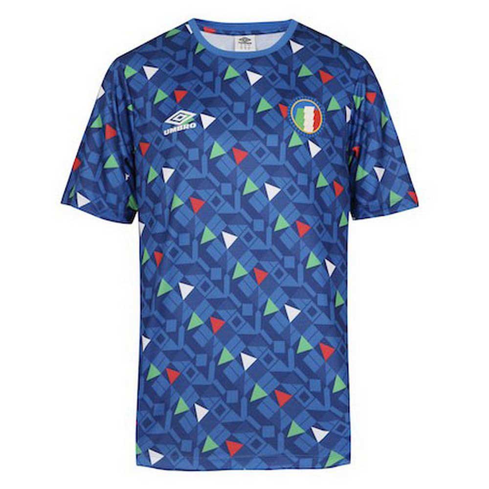 Umbro Italy All Over Print World Cup Short Sleeve T-shirt Multicolore L Homme