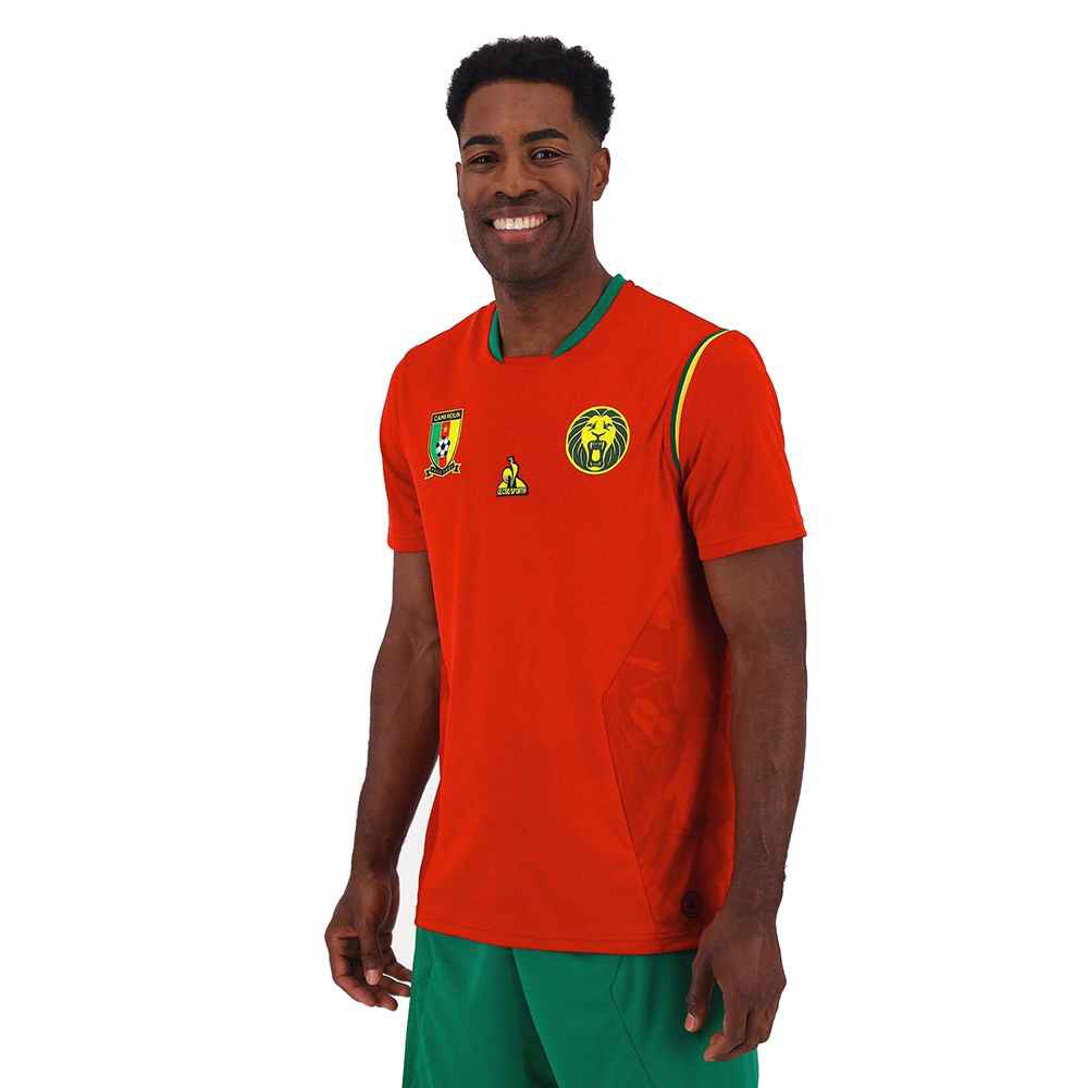 Le Coq Sportif Cameroun Replica Short Sleeve T-shirt Orange 2XL