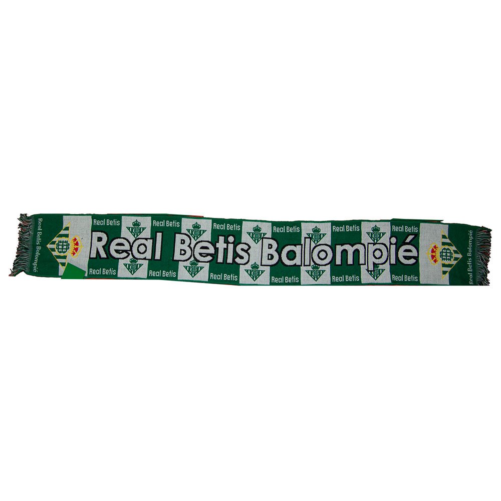 Real Betis Striped With Crest Scarf Multicolore