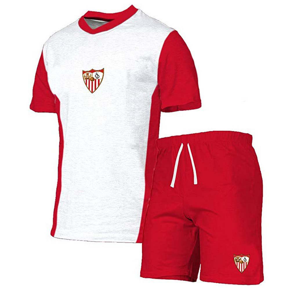 Sevilla Fc Crest Short Sleeve Pyjama Rouge,Blanc L