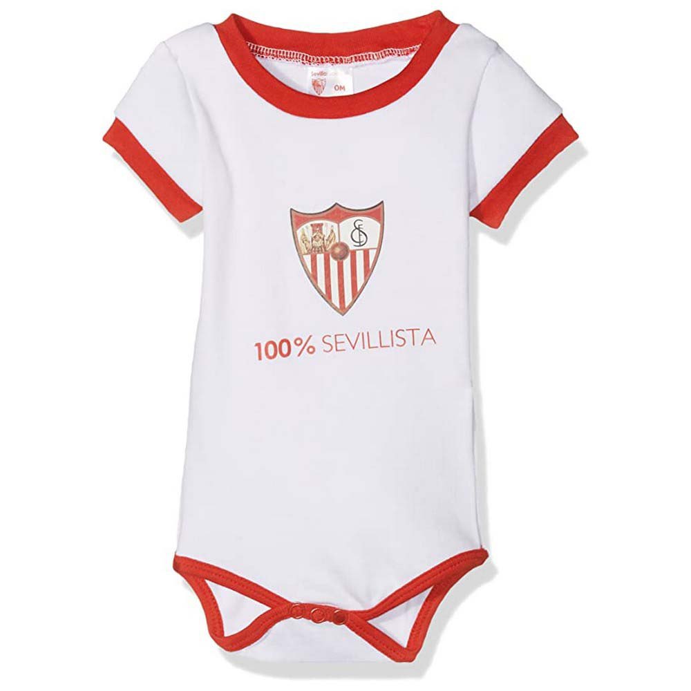 Sevilla Fc Short Sleeve Body Rouge 9-12 Months