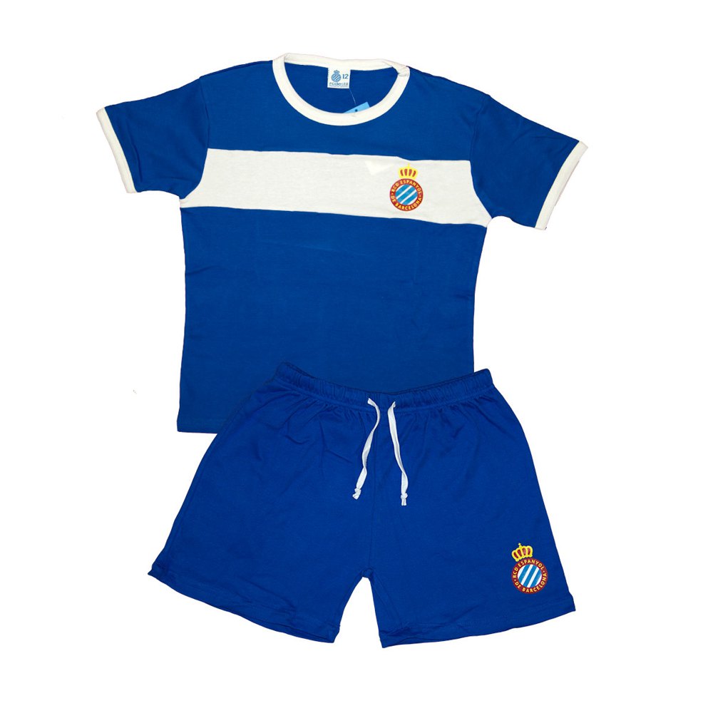 Rcd Espanyol Junior Short Sleeve Pyjama Bleu 12 Years