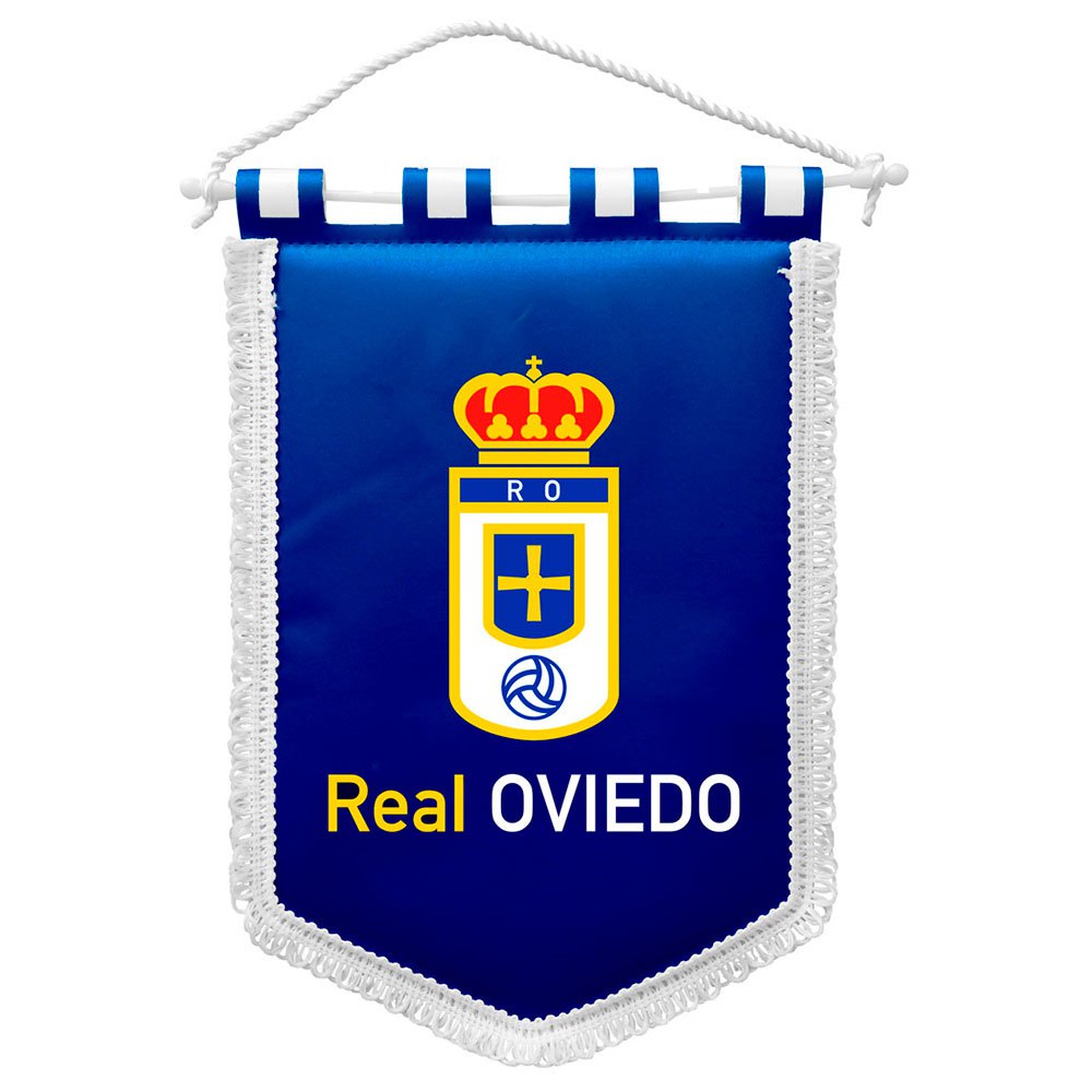 Real Oviedo 18x28 Cm Pennant Bleu