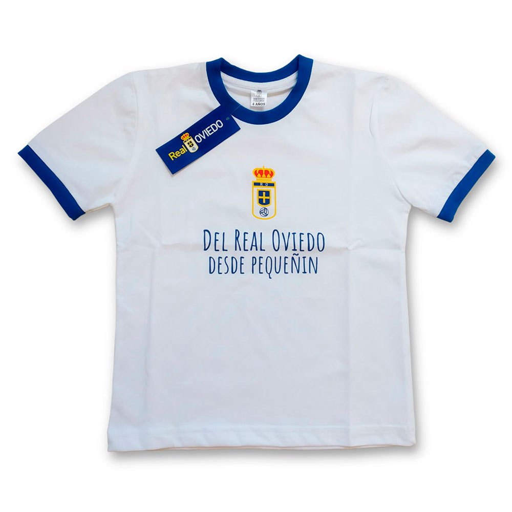 Real Oviedo Baby Short Sleeve T-shirt Blanc 24 Months
