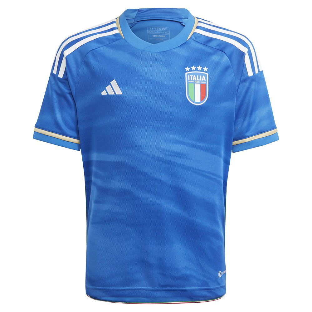 Adidas Italy 22/23 Junior Short Sleeve T-shirt Home Bleu 15-16 Years