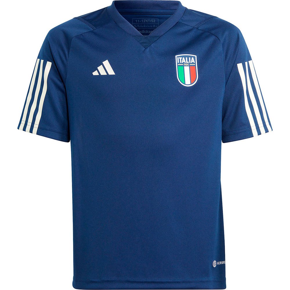 Adidas Italy 22/23 Junior Short Sleeve T-shirt Travel Bleu 7-8 Years