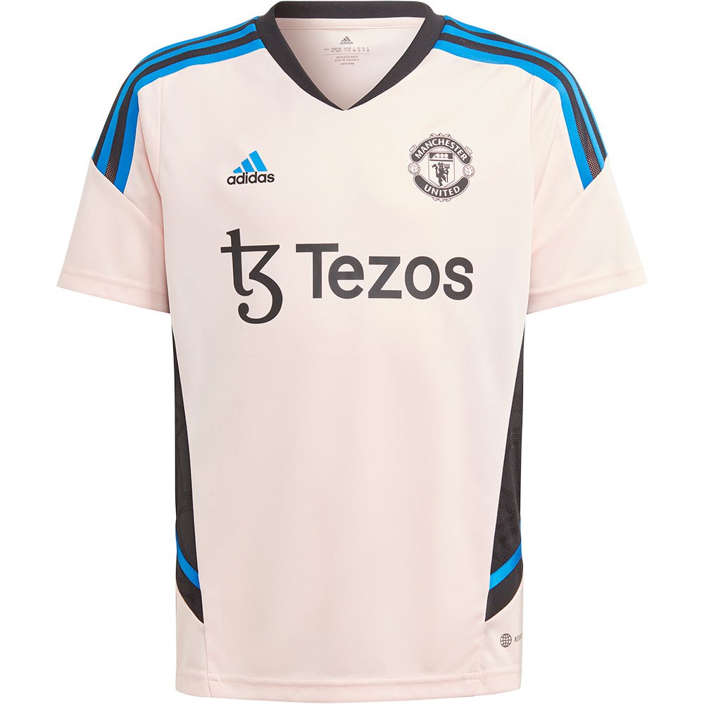Adidas Manchester United 22/23 Junior Short Sleeve T-shirt Travel Blanc 13-14 Years
