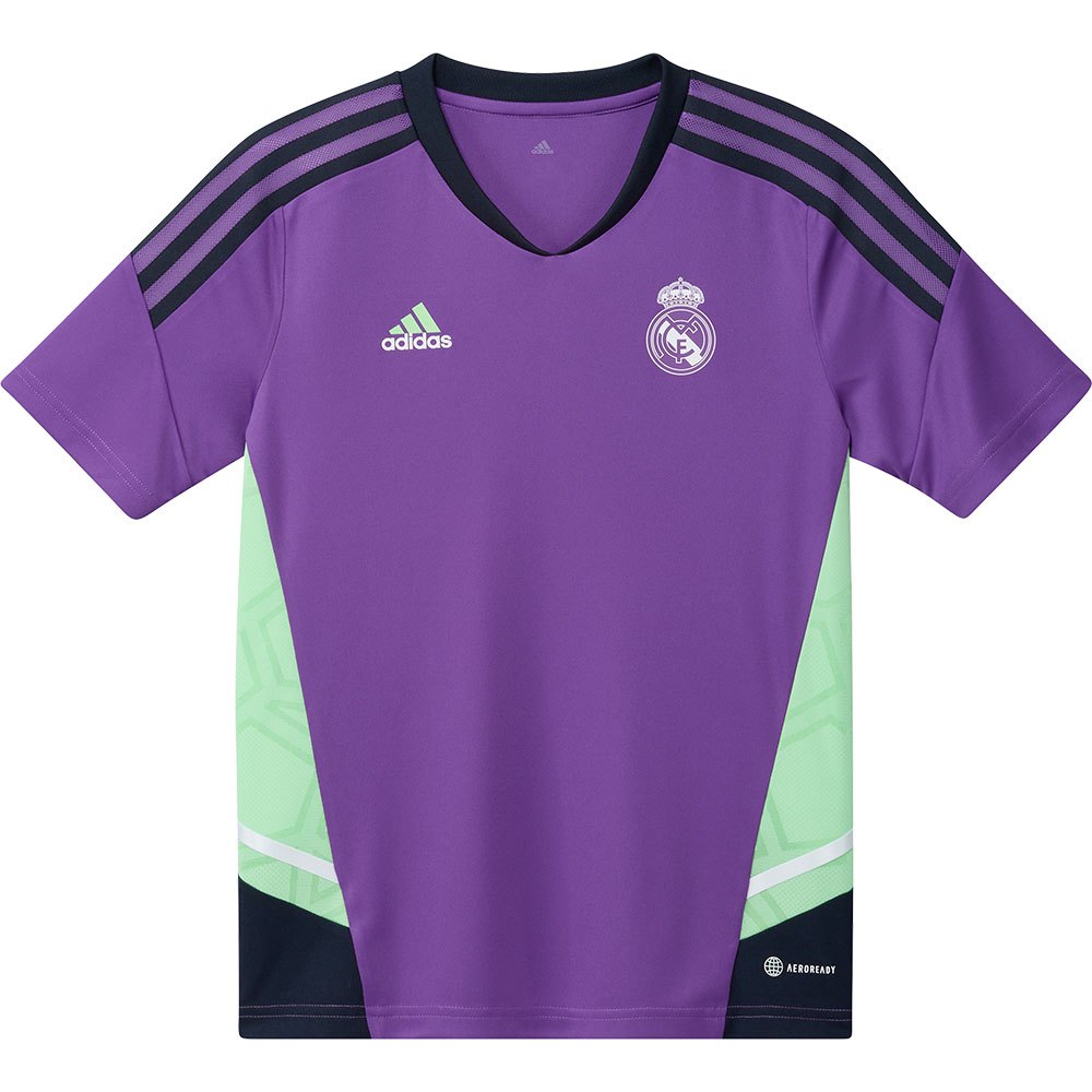 Adidas Real Madrid 22/23 Junior Short Sleeve T-shirt Travel Violet 15-16 Years