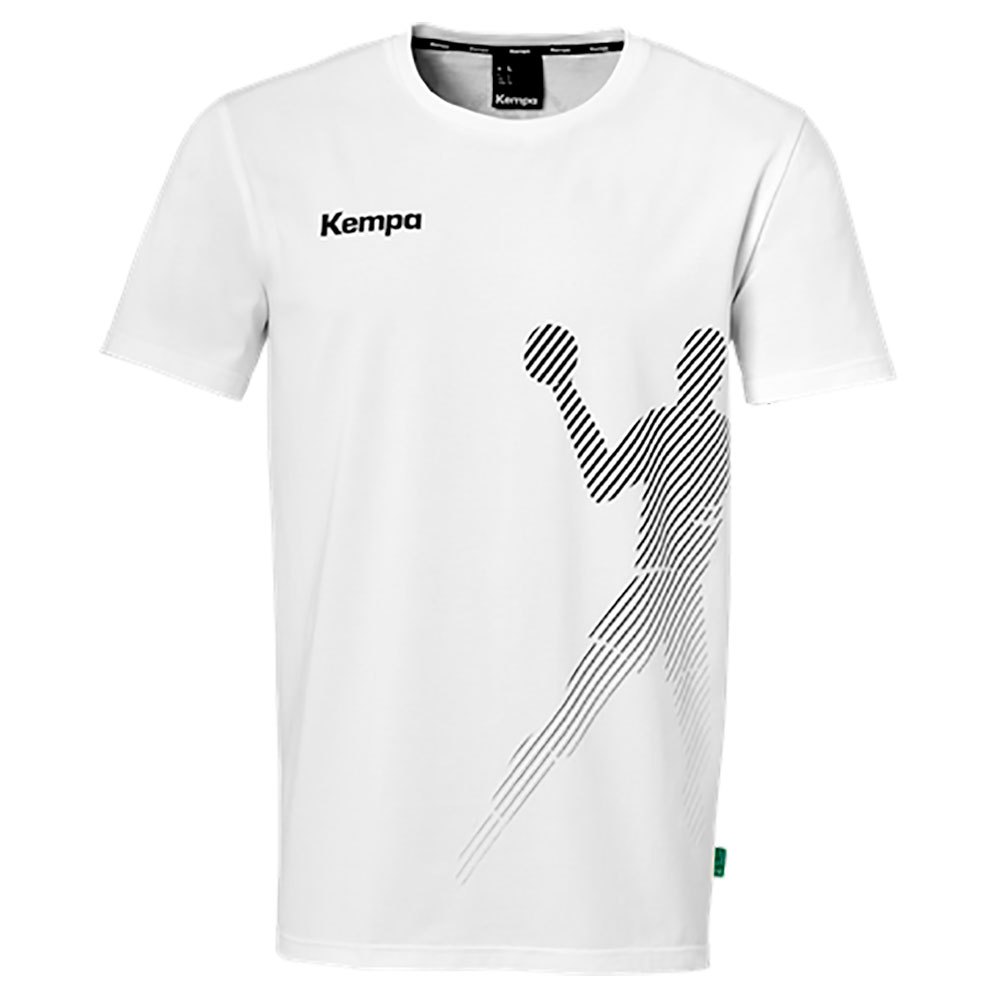 Kempa Black & White Short Sleeve T-shirt Blanc L Homme
