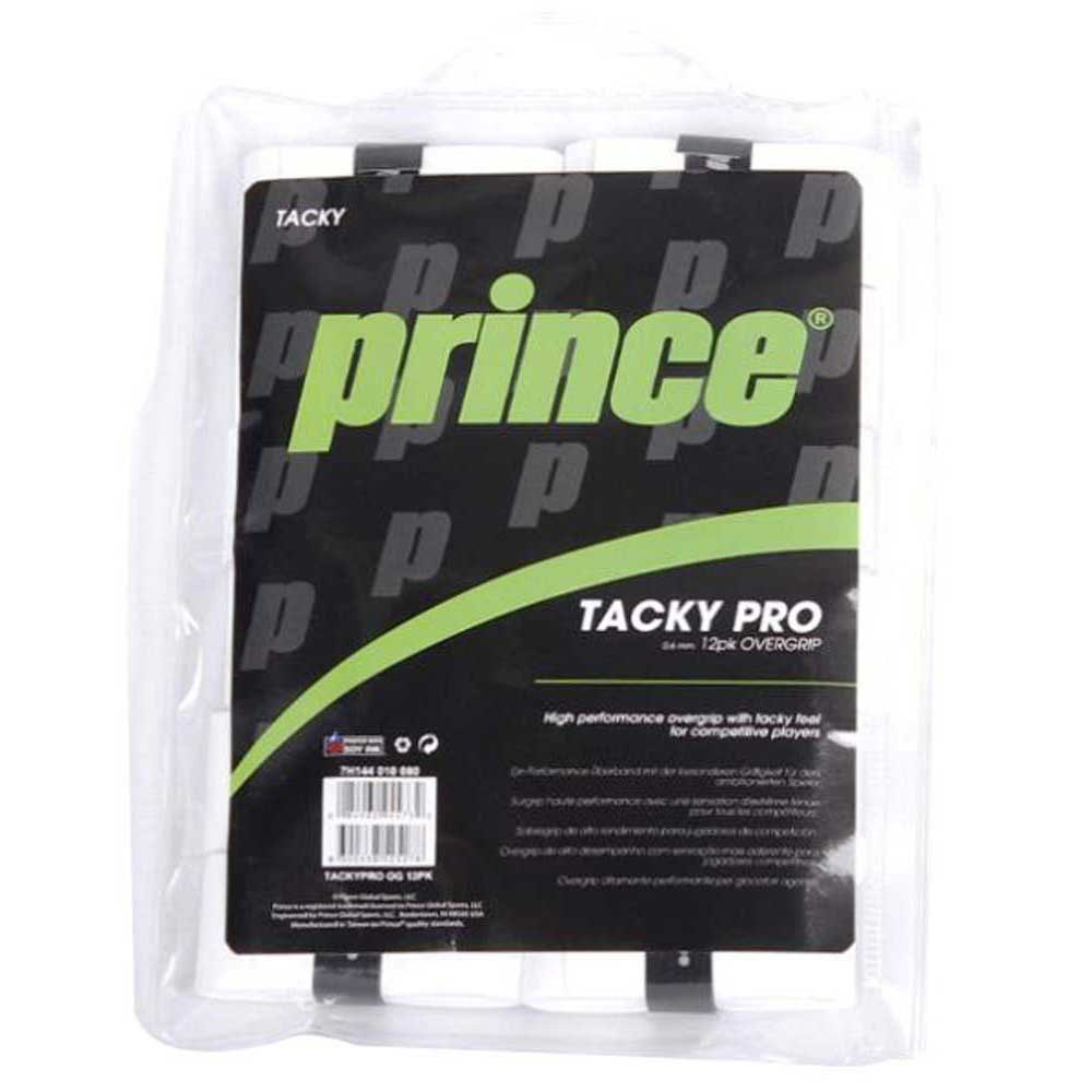 Prince Tacky Pro Tennis/padel Overgrip 12 Units Blanc