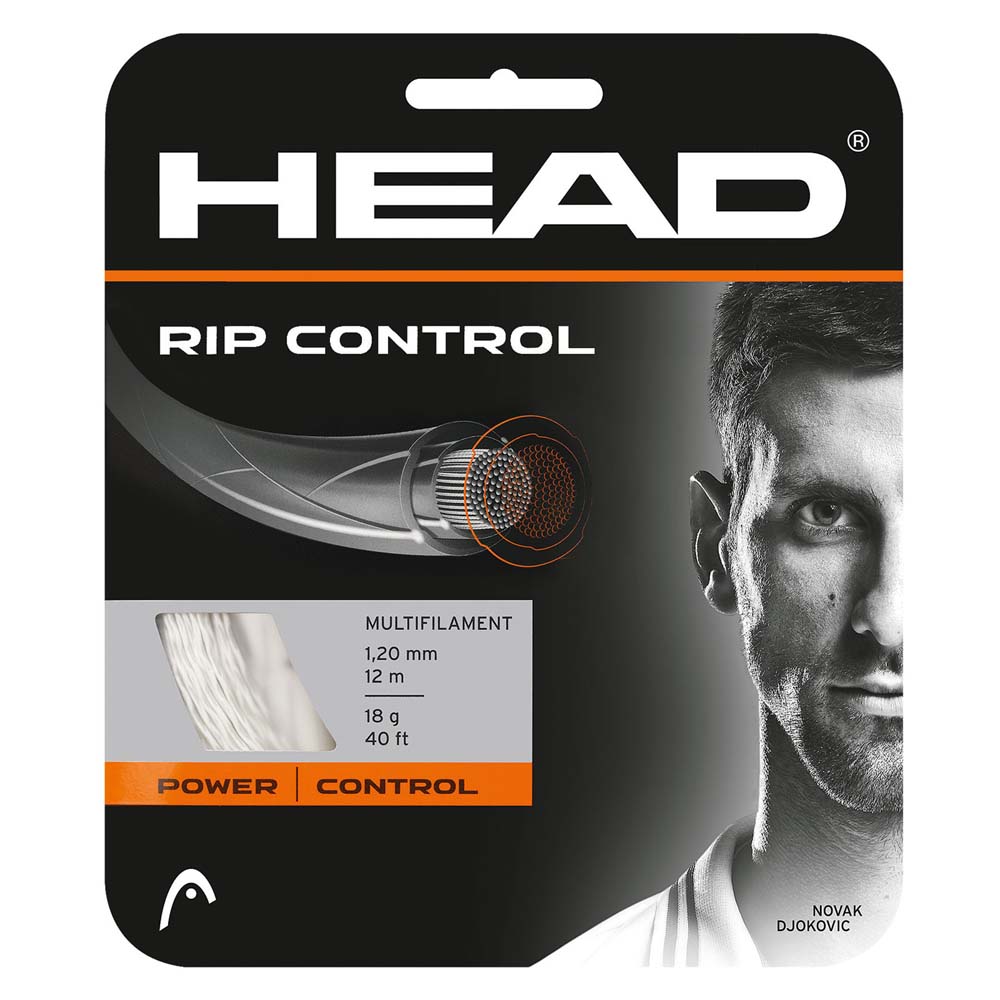 Head Racket Corde Simple De Tennis Rip Control 12 M 1.30 mm White