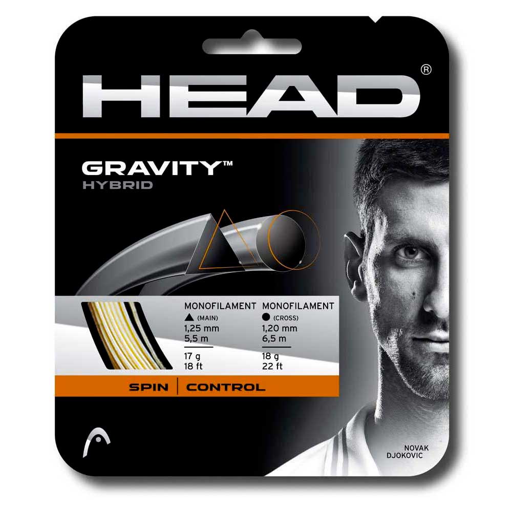 Head Racket Corde Simple De Tennis Gravity Hybrid 12 M 1.25 mm / 1.20 mm White