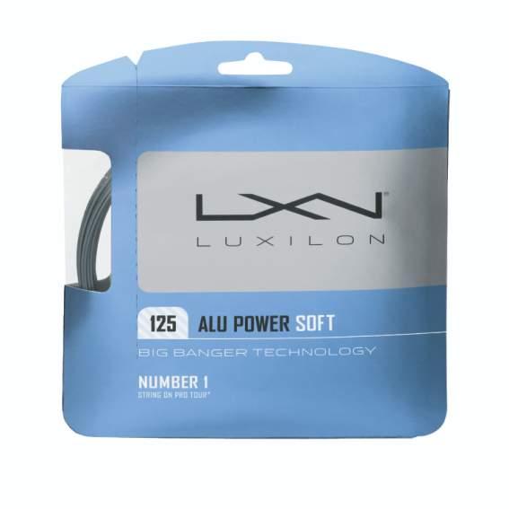 Luxilon Alu Power Soft 12.2 M Tennis Single String Argenté 1.25 mm