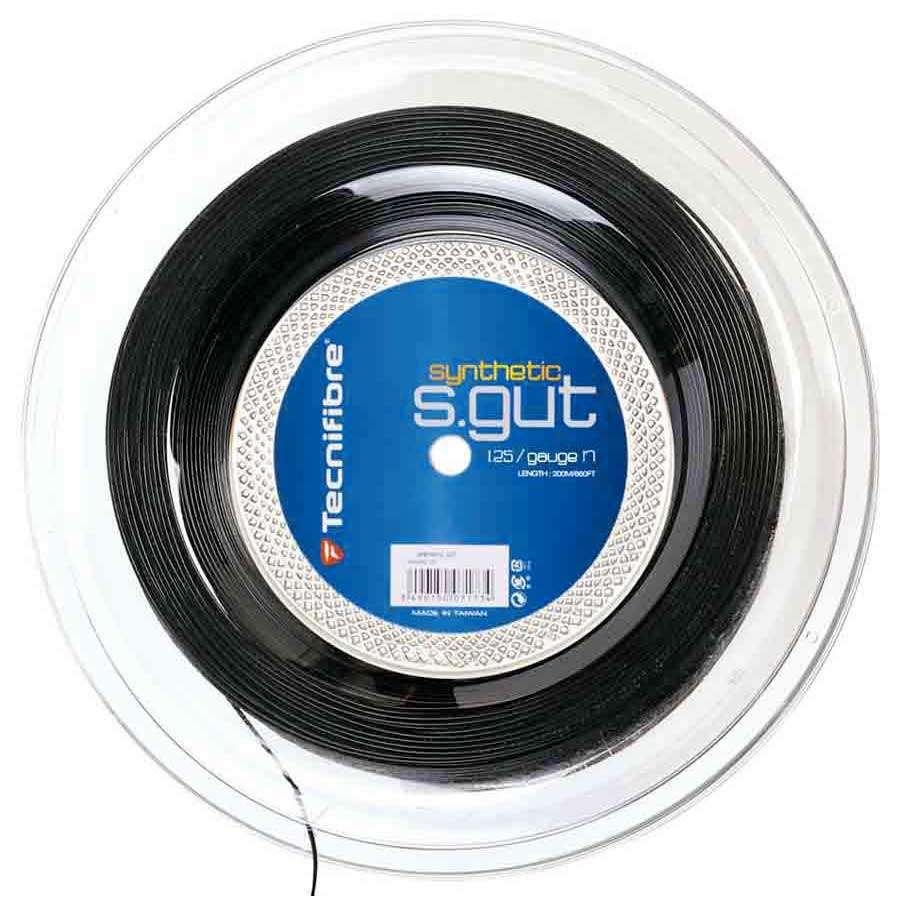 Tecnifibre Corde De Bobine De Tennis Synthetic Gut 200 M 1.25 mm Black