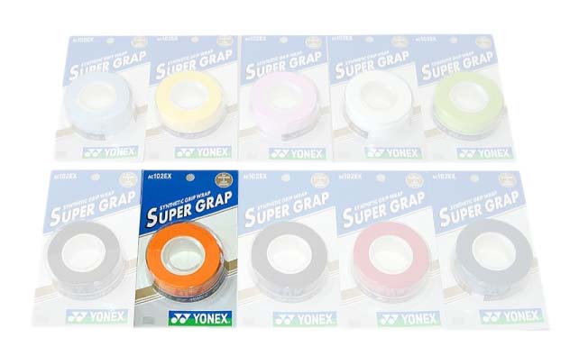 Yonex Super Grap Ac102ex Tennis Overgrip 3 Units Orange