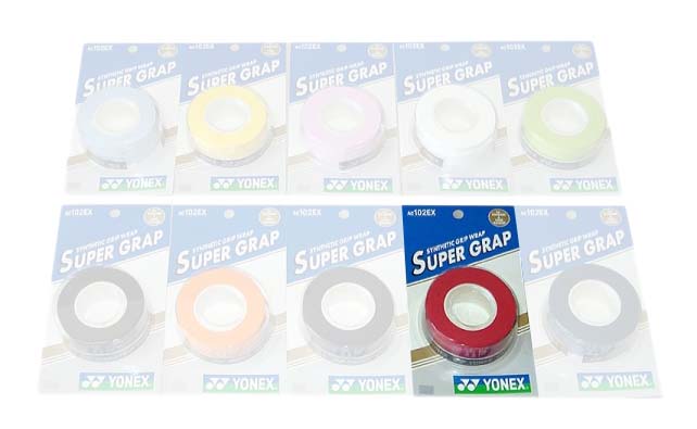 Yonex Surgrip Tennis Super Grap Ac102ex 3 Unités One Size Red