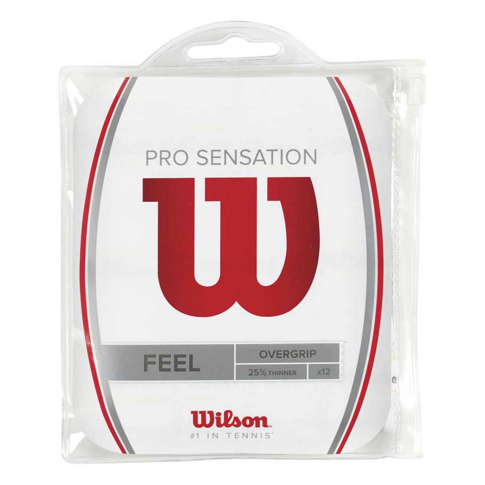 Wilson Pro Sensation Tennis Overgrip 12 Units Rouge,Blanc