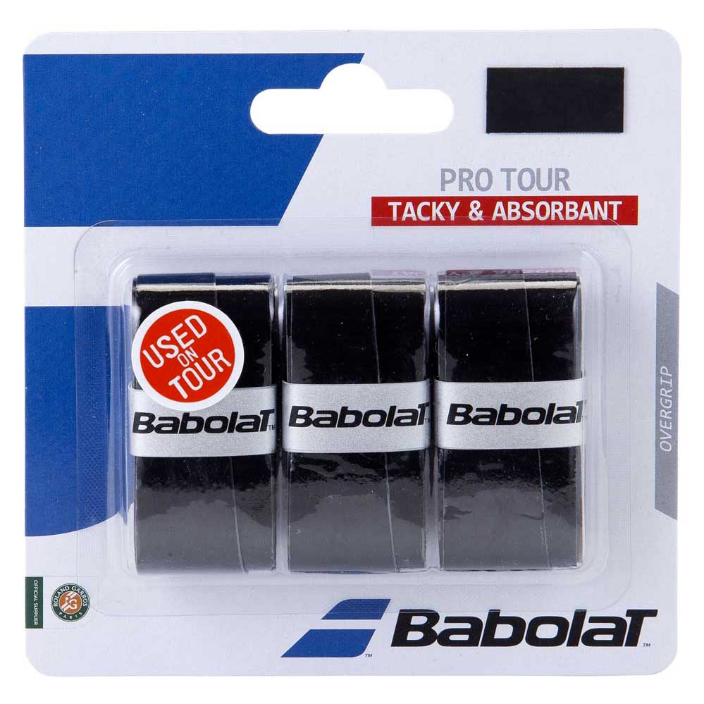 Babolat Pro Tour Tennis Overgrip 3 Units Noir