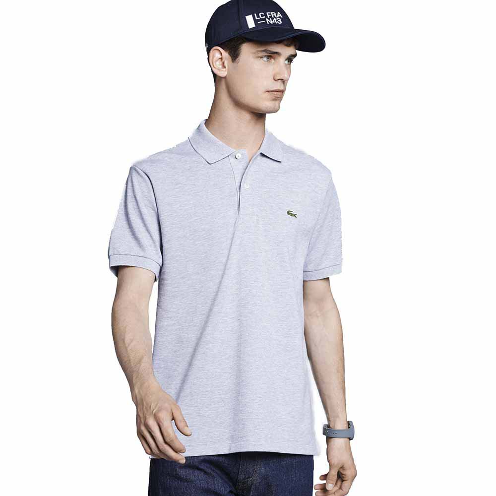 Lacoste L1264 Best Short Sleeve Polo Shirt Gris XL Homme