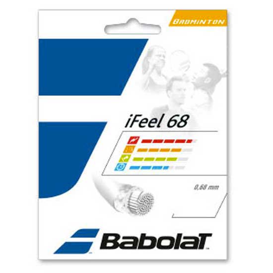 Babolat Ifeel 68 200 M Badminton Reel String Blanc 0.68 mm