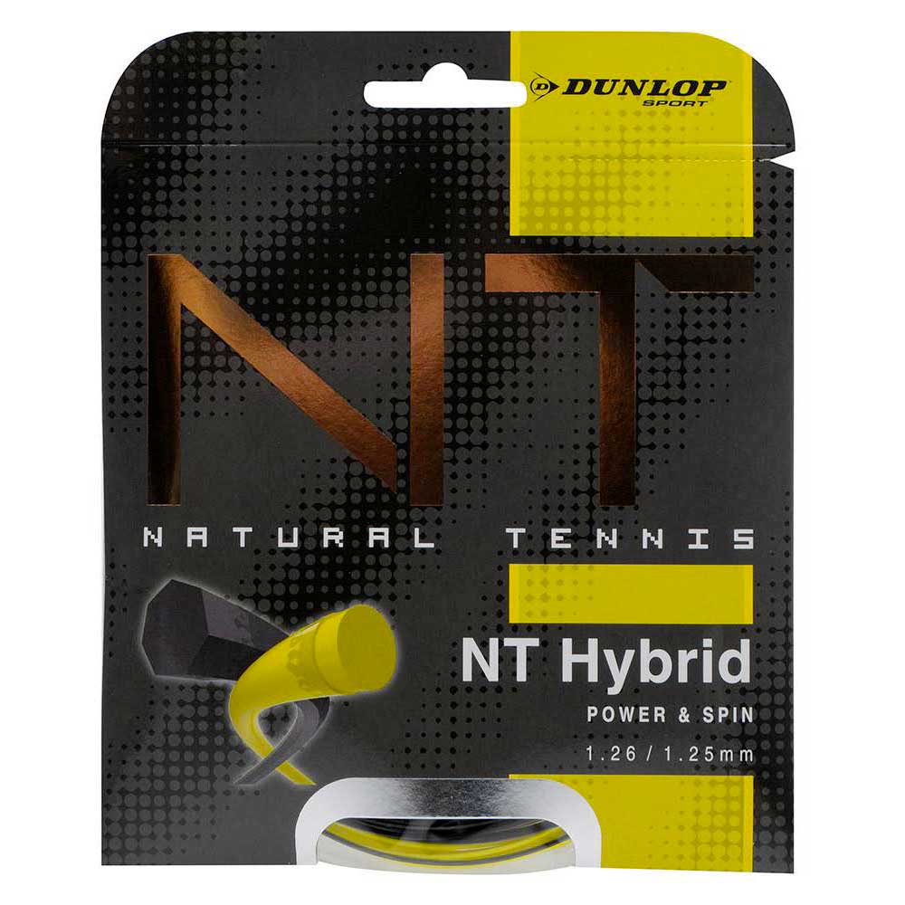 Dunlop Corde Simple De Tennis Revolution Nt Hybrid 11 M 1.26 mm / 1.25 mm Fluor Yellow / Black