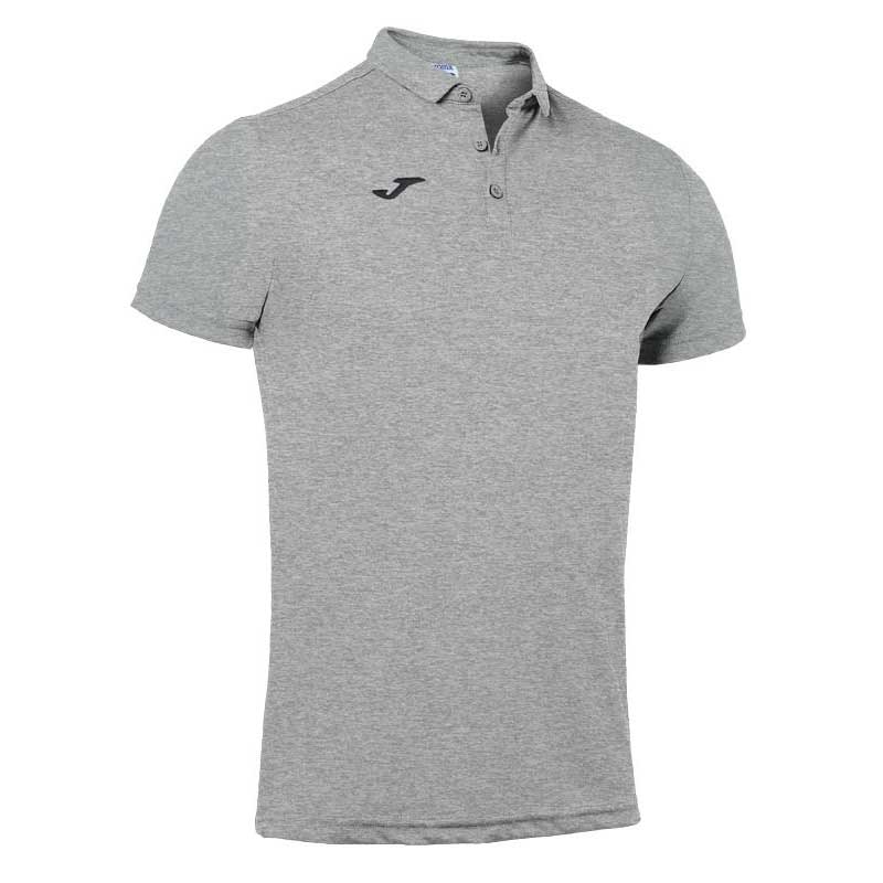 Joma Hobby Short Sleeve Polo Shirt Gris 7-8 Years Homme