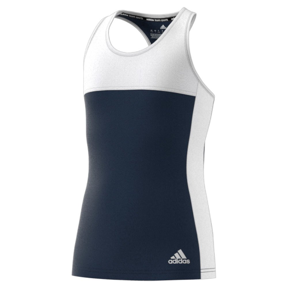 Adidas T16 Climacool Sleeveless T-shirt Blanc,Bleu 134 cm