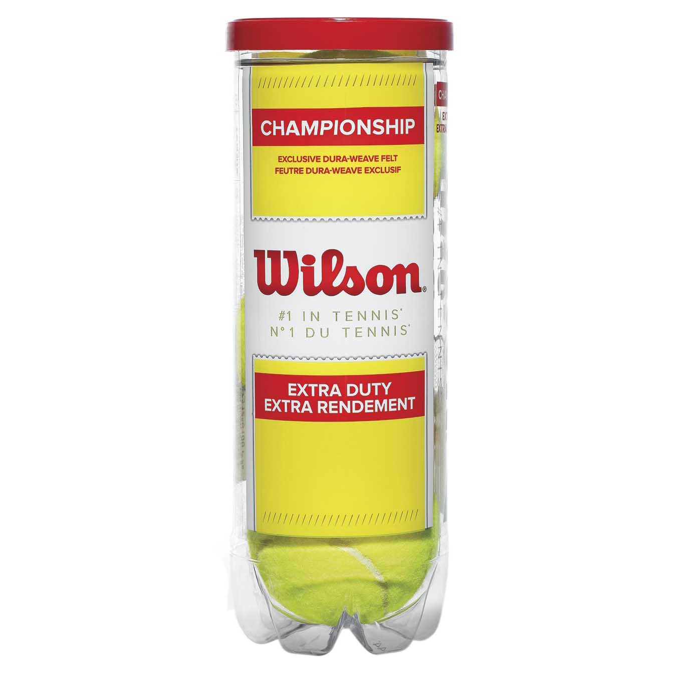 Wilson Champion Xd Tennis Balls Jaune 3 Balls