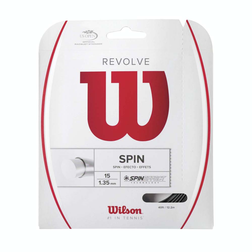 Wilson Revolve 12.2 M Tennis Single String Noir 1.35 mm