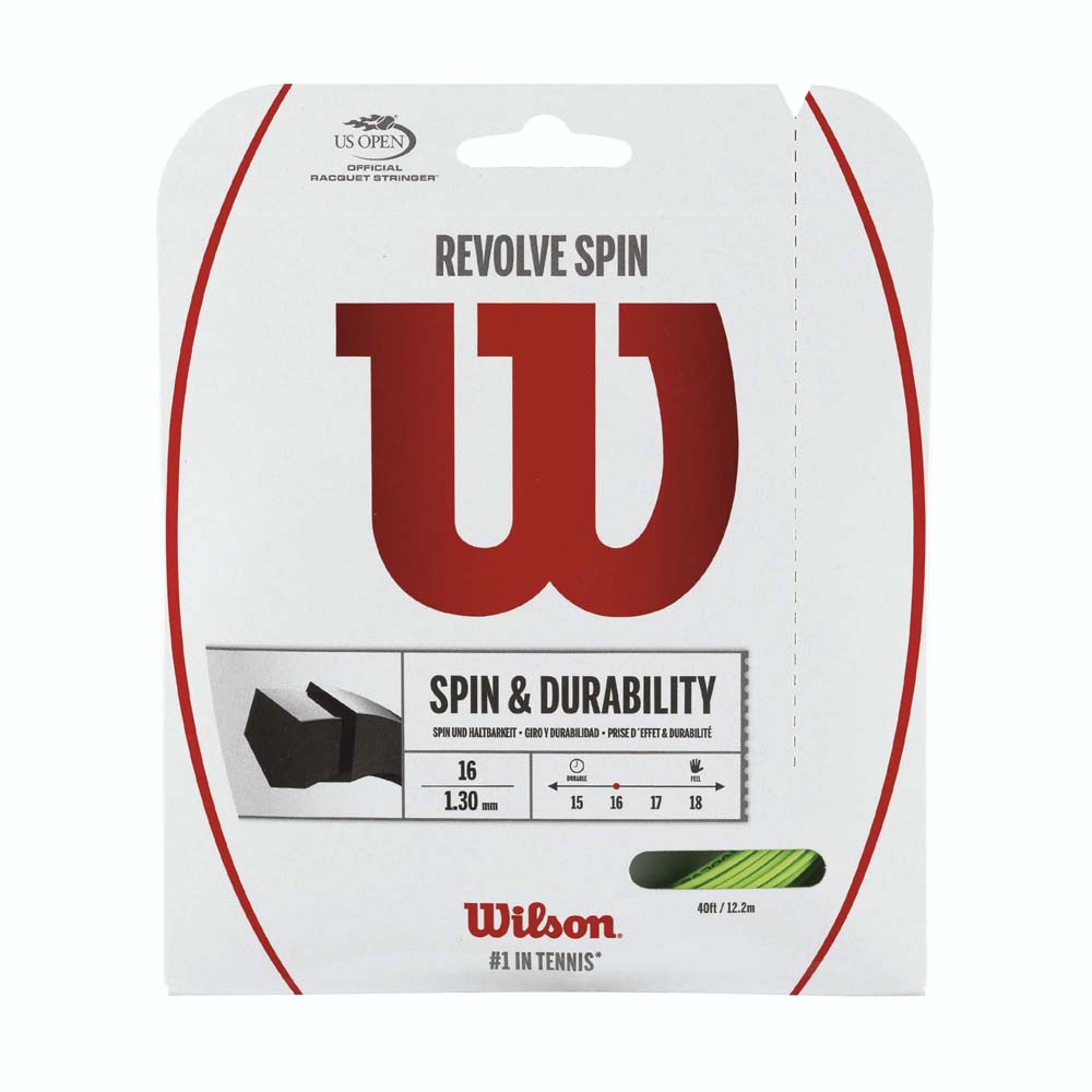 Wilson Revolve Spin 12.2 M Tennis Single String Vert 1.30 mm