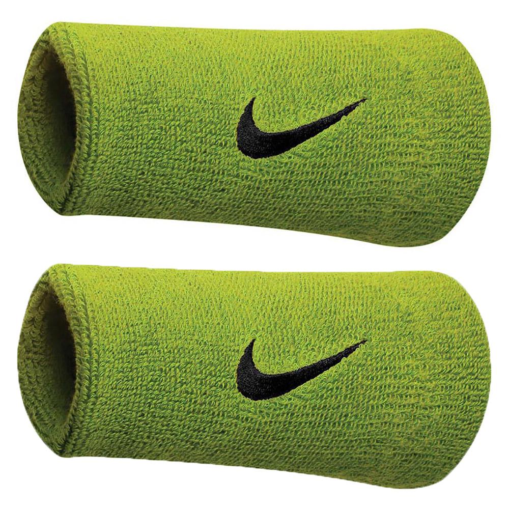 Nike Accessories Swoosh Double Wide Wristband Vert Homme