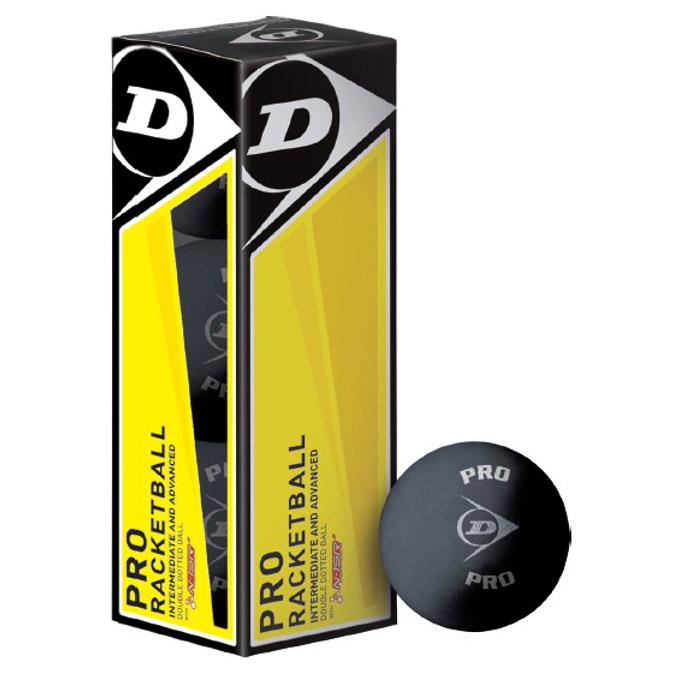Dunlop Pro Squash Balls Noir 3 Balls