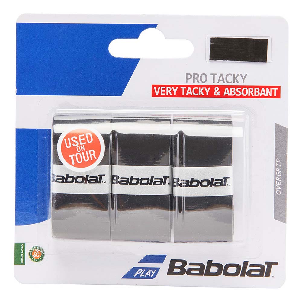 Babolat Pro Tacky Tennis Overgrip 3 Units Noir